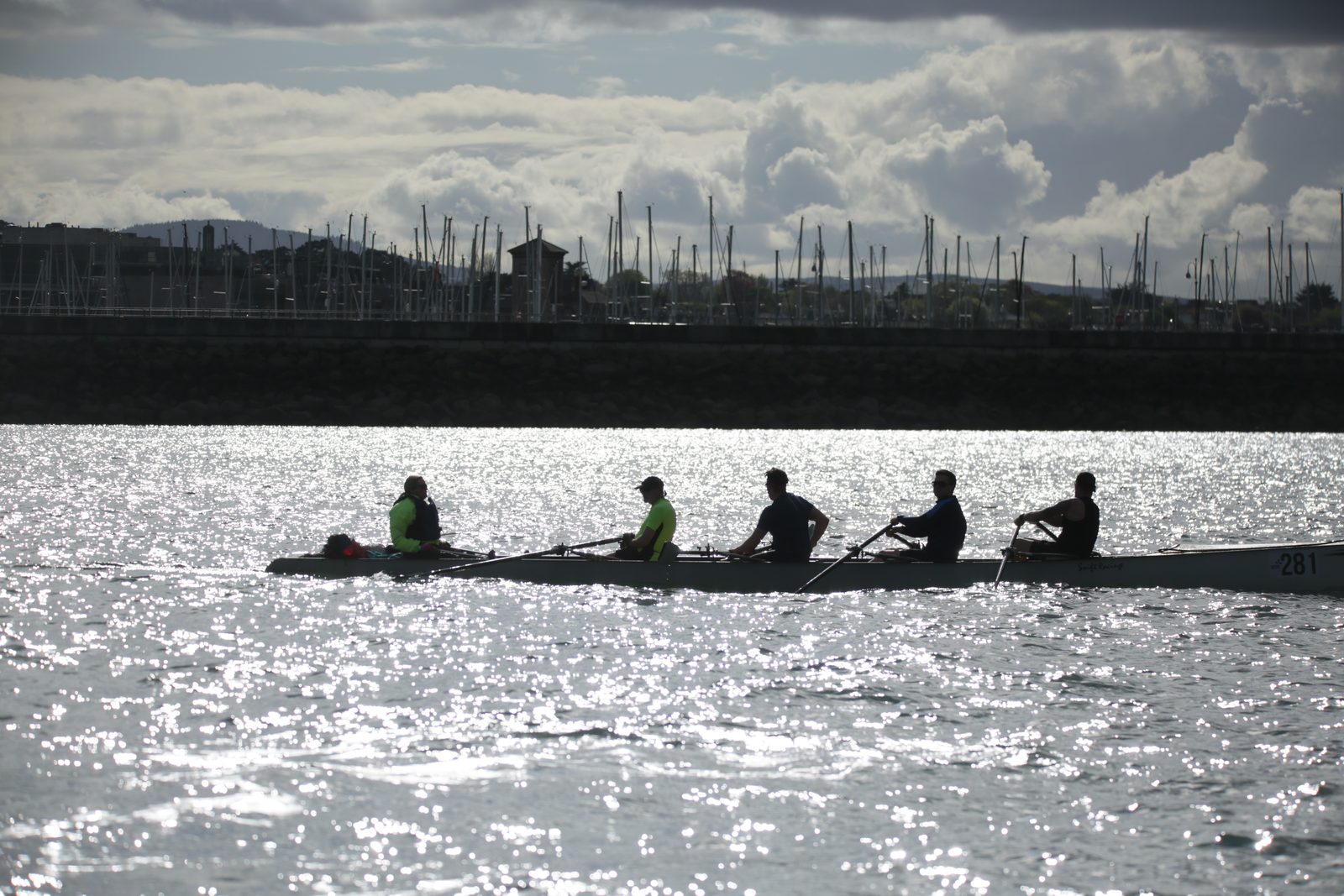 Rowing on Dublin Bay