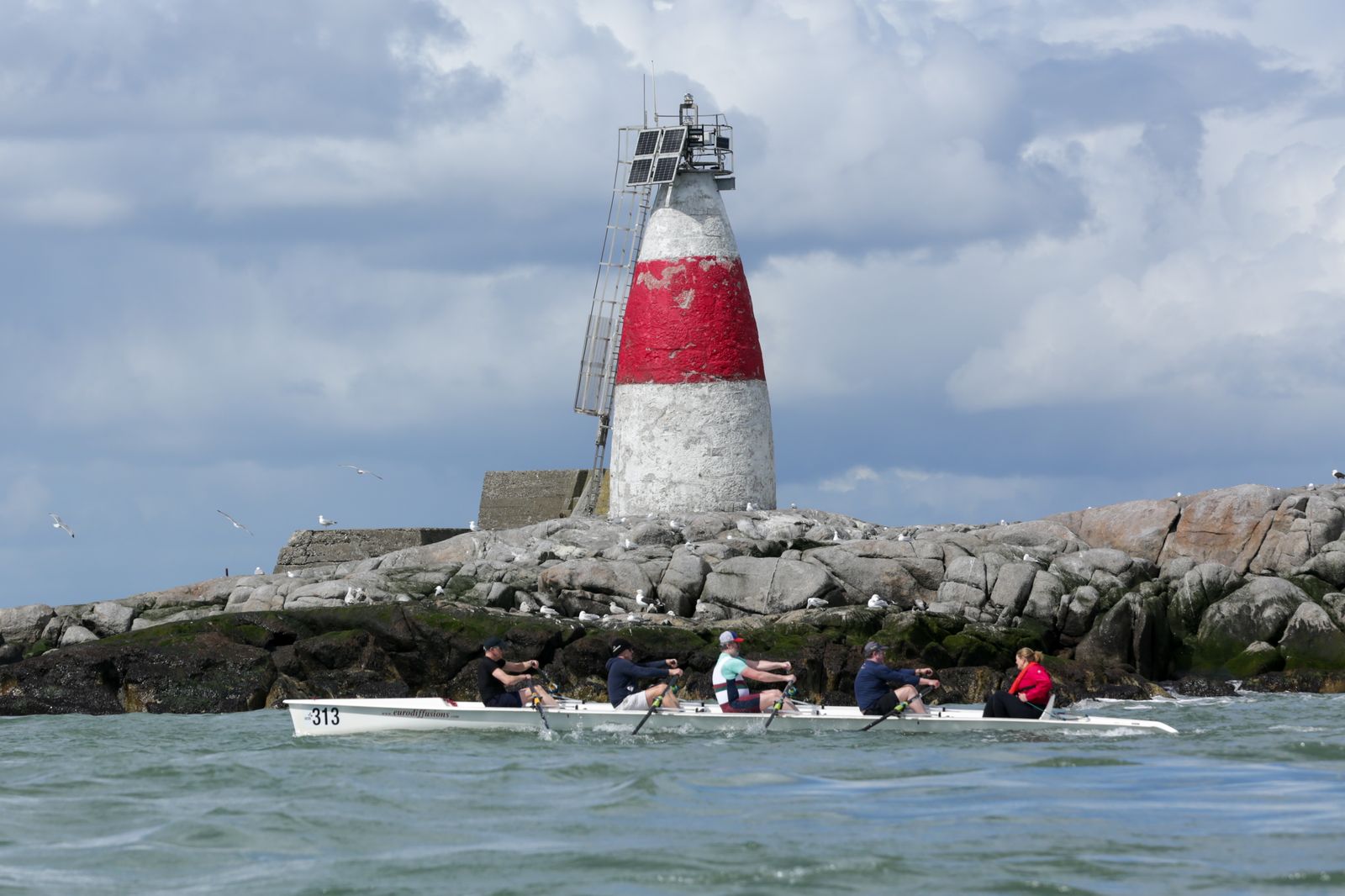 Rowing on Dublin Bay